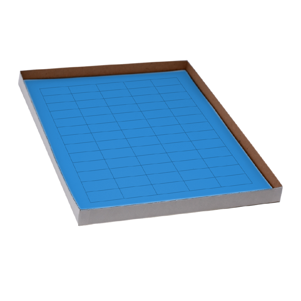 Globe Scientific Label Sheets, Cryo, 38x19mm, for General Use, 20 Sheets, 60 Labels per Sheet, Blue Image
